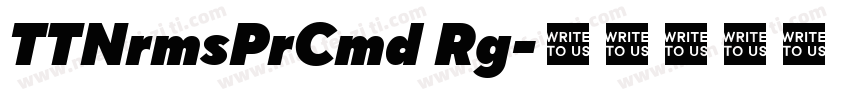 TTNrmsPrCmd Rg字体转换